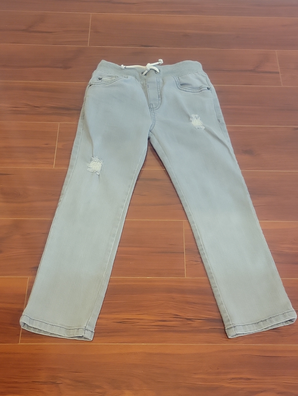 CAT & JACK Kids Straight Pull-On Jeans Gray Size 5T